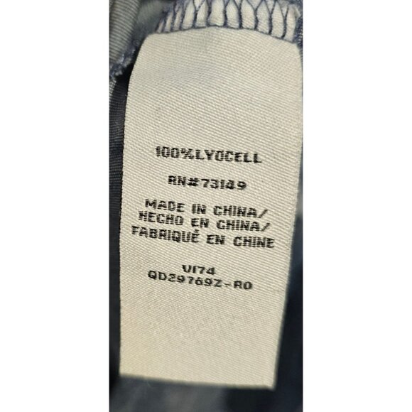 First Kick Maternity Women Dark Blue Denim Color Adjustable Maxi Dress Sz L NWT - Picture 8 of 10